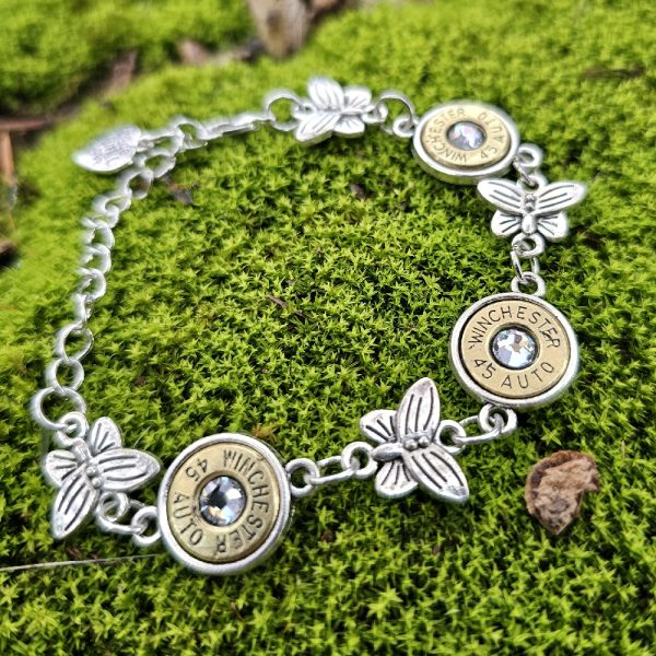 Bullet Slice Butterfly Bracelet